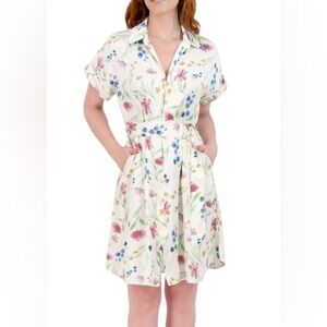 French Connection Satin Shirt Dress